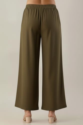 Image of Moirai Super Soft Viscose Rayon Palazzo Pants for Women Relaxed & Regular Fit Solid Palazzo for Women & Girls Casual Ethnic Wear