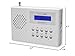 HANNLOMAX HX-512R Portable AM/FM/Weather Alert Radio, Alarm Clock, LCD Display, Headphone Jack, AC/DC Dual Power Source. (White)
