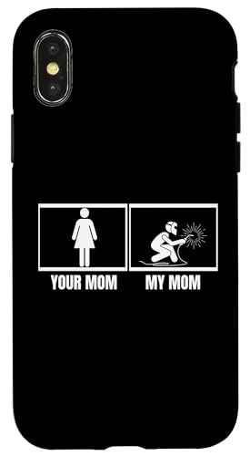 Welder Your Mom My Moma Daut Daut Son F �X�}�z�P�[�X iPhone X/XS �p