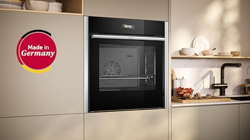 NEFF B54CR31N0, N70, Einbau-Backofen, Integrierbarer Backofen 60 x 60cm, Made in Germany, Slide&Hide, Full Touch TFT-Display, Automatikprogramme, Soft Open, Edelstahl