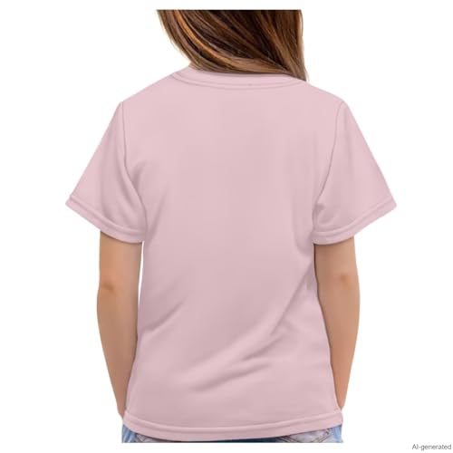 Image of WELLFLYHOM Kids Tshirts Girls Boys Short Sleeve Crewneck Tees Shirts Casual Sport Pullover Tops Size 3-16 Years