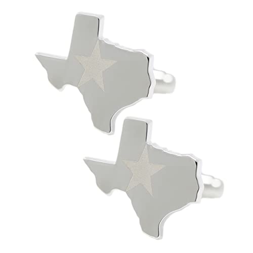 Texas State Map Cuff Links Lapel Pin Texas Flag Men Novelty Cufflinks