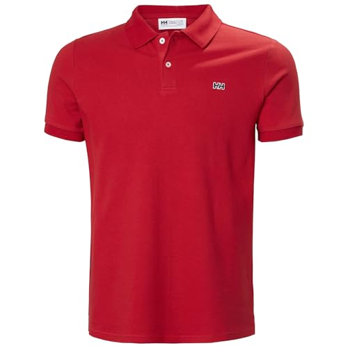 Polo Hudson Helly Hansen homme en maille piquée rouge taille M