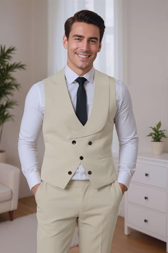 3 Piece Mens Suit Slim Fit 3 Piece Suit for Men Tuxedo for Mens Wedding Double Breasted Formal Prom Tuxedos3