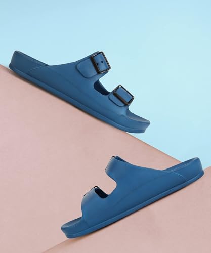 Image of Aqualite NEO-1258 Men Slides Sandal with Slip-on wear, Comfort and Flat Base Sandal for dailywear uses