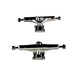 NOAHWOOD Fingerboards Parts Professional Prince III Flip Trucks (34mm) + Update Self-Locking Nuts (Silver White)