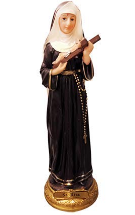 Annie's Boutique Saint Rita Statue St. Rita Statue 8 Inches Catholic Religious Figurine Estatua (8 Inches)