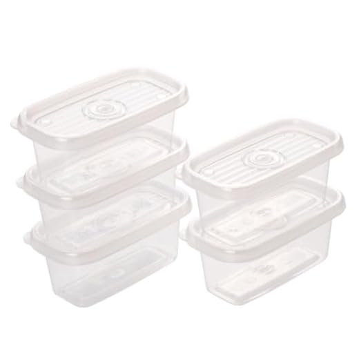 Conjunto de Potes Retangulares Pop Pequeno com 5 Unidades, Plasútil