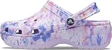 Crocs Women's Classic Graphic Platform Clogs, Platform Shoes, Lavender/Multi, 11 Women