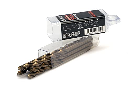Miniatura 4 de Ferrcan Brocas Para Metal Hss Din338 M35 5 Cobalto Para Taladrar En Acero Inoxidable, Hierro Y Otros Metales Paquete De 10 Unidades Por Medida 4mm