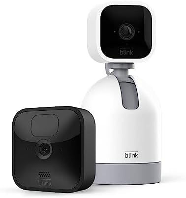 Blink Outdoor (1 Camera System) + Blink Mini Pan-Tilt (1 Camera) | | HD Smart Security, motion detection, Alexa enabled, Blink Subscription Plan Free Trial