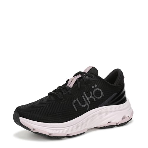 Ryka Womens Devotion X Max RS Walking Shoes Black Mesh Fabric 10 M