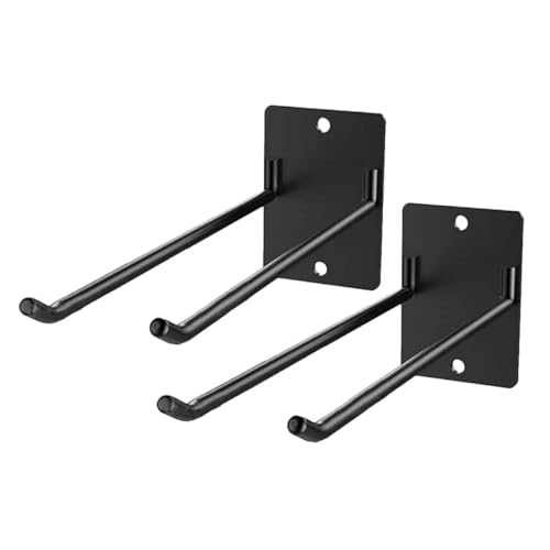 WRITWAA 2 Stück Wandmontierter Mopphalter aus Eisen Besen und Gartengerätehalter Wandorganizer für Garage und Garten Platzsparende Aufbewahrungslösung