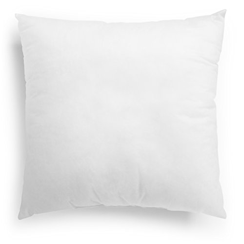 sleepling 193912 Lot de 2 oreillers en Plumes | 100% Coton | Coussins pour canapé | Lavable à 60 °C | Certifié Ökotex 100 et Downpass | Fabriqué en UE | 40 x 40 cm, Blanc