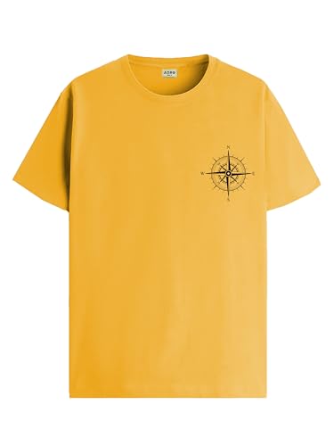 Image of ADRO Unisex 100% Cotton Regular Tshirt | Printed | Graphic Printed | Chest Printed