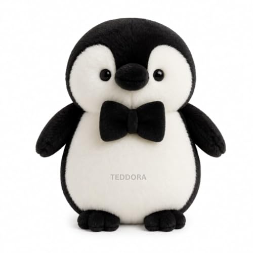 Image of Mr.Bow Pingo Soft Toy for Girls Boys Kids,Black,Penguin Animal Plush Stuffed Baby Teddy Gift Birthday, 25 cm