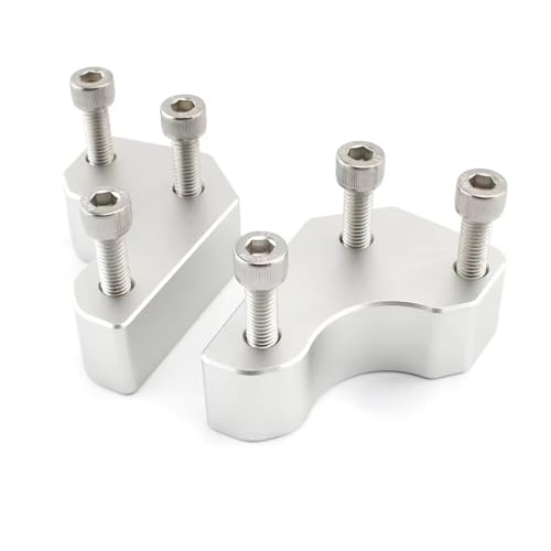Rehausseur guidon moto 25 mm Kawasaki GTR 1400 Concours ZG 2008-2020 adaptateur rehaussement argent