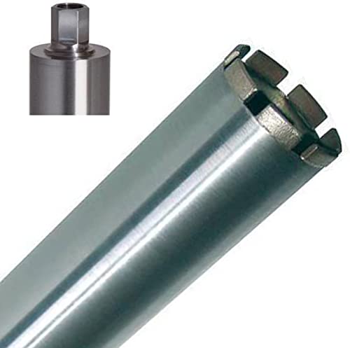 ESD TOOLS Couronne De Forage Diamantée, Avec Segment Turbo, Carotteuse Avec Emmanchement 1 1/4" Et Longueur Utile 400 Mm, Diamètre 102 Mm Et Adaptateur SDS Max