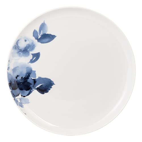 Safdie & Co. Midnight Rose 16 Piece Dinnerware Set, Service For 4, Fiesta Dinnerware, Home Trends And Home Food Network Essentials, White/Blue, 16" L X 12" W X 15" H (Hk03715Ec) #TOP1