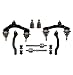 PartsW 10 Piece Suspension Kit for Honda Accord Lower Ball Joint, Upper Control Arm Right & Left, Inner & Outer Tie Rods, Sway Bar Links