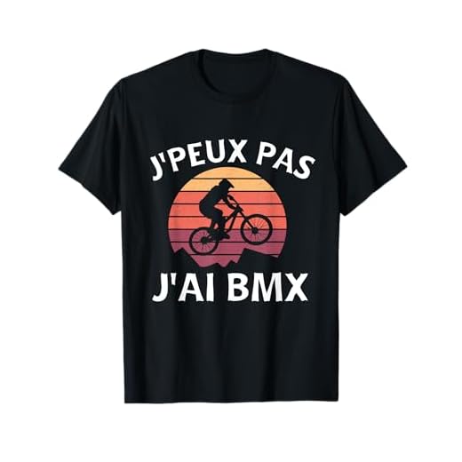 Maillot Vintage Je Peux Pas J'ai Bmx Humour VTT Vélo Motard T-Shirt