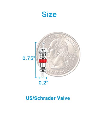 Image of Riseuvo 100Pcs Schrader Valve Cores - Premium Tire Valve Stem Core Replacement for Automotive, RV, ATV, Motorcycles, Bicycles and Air Conditioning Systems, Universal Fit (Pack of 2)