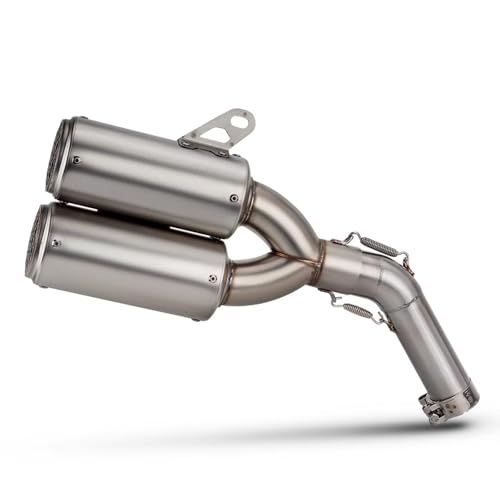 Tuyau liaison intermédiaire Benelli 752S et double silencieux echappement moto de rechange