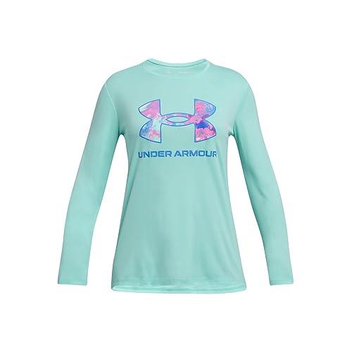 Image of Under Armour Girls' Tech Big Logo Printed Long Sleeve