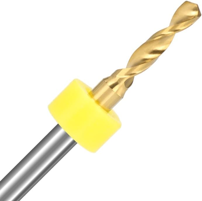 2.5mm PCB Drill Bit 1/8 Shank Titanium Coated Micro Drill Bit for PCB Circuit Board,PVC Drilling