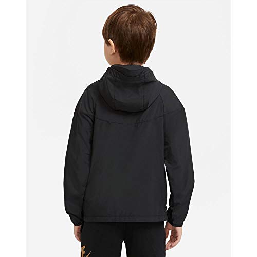 Big Kids' (Boys') Jacket Nike Sportswear Windrunner (Black/Gold, Small) #TOP1