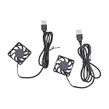 Oxxggkao USB betriebener Lüfter 40 mm für Router, Rack, Sound, Video, Netzwerk, Schrank, Server, Workstations, Bergbaumaschinen, USB betriebener Lüfter