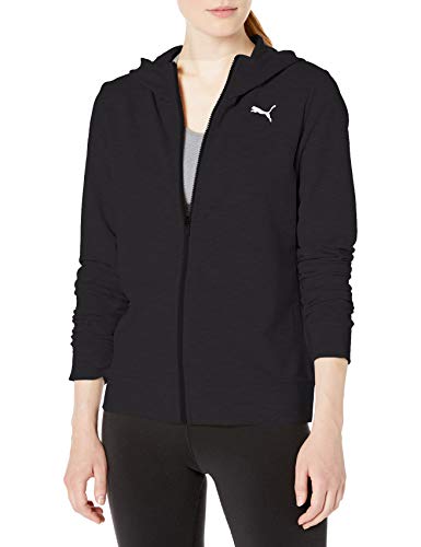 PUMA Women's Modern Sport Full Zip Hoodie, Black, X-Small