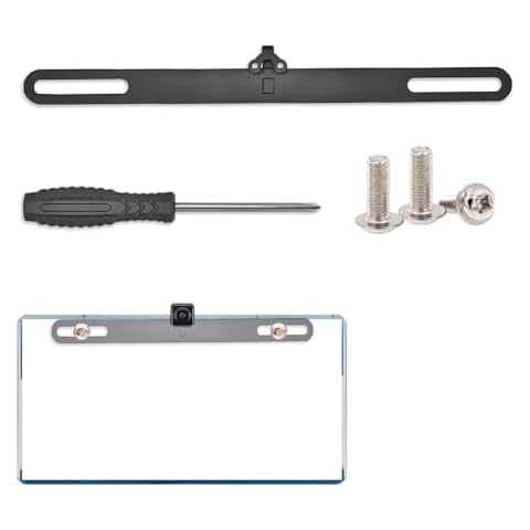 Arbutin Reverse Rear Camera License Plate Bracket Universal Car Dash Cam Mirror Camera Kit Rearview Camera Mount, Installation Holder for Backup View Camera Cover