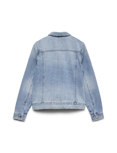 VERO MODA Damen Jacke 10279789 Light Blue Denim S – Ansicht 4