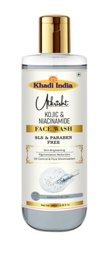 Image of Khadi Kojic & Niacinamide Face Wash 200ml | For Dark Spots, Pigmentation & Blemishes | Cleanses & Brightens Skin | SLS & Paraben Free | All Skin Types | Korean Skin Care for Men & Women