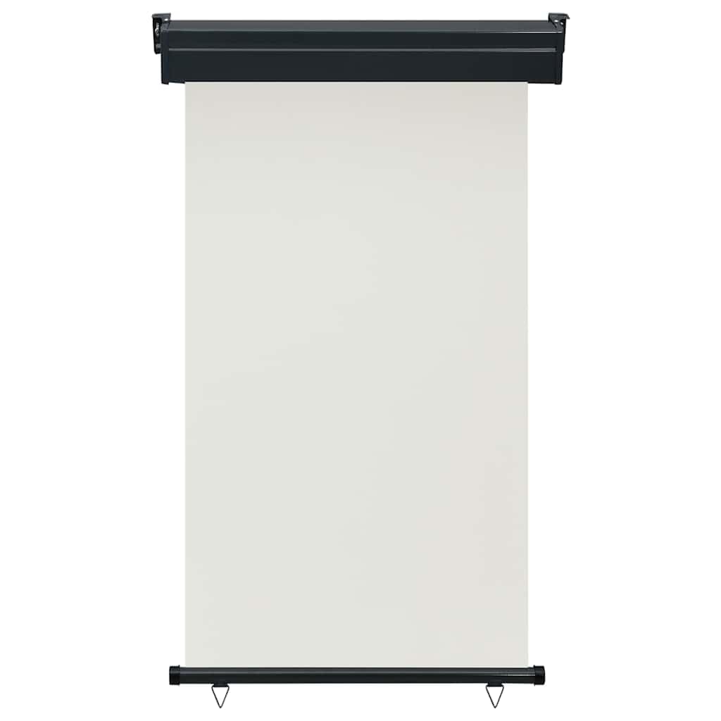 Auvent latéral de balcon crème 105x250cm avec store vertical rétractable
