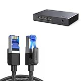 [ 40 Gbps Super Débit ] Petit conseil : veuillez confirmer la longueur du produit avant l'achat. Ce câble Ethernet cat 8 offre une vitesse de 40 Gbps et une fréquence jusqu'à 2000 MHz. Il est destiné à tout type d'appareil, qu'il s'agisse d'un usage domestique ou professionnel.