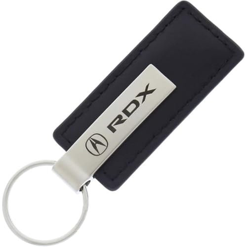AU-TOMOTIVE GOLD, INC. Officially Licensed Black Leather Key Fob for Acura RDX