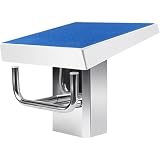 Professional Swimming Pool Starting Block for Competitions, Heavy-Duty 2-Step Non-Slip Diving Stand, Fiberglass Jumping Platform, Pool Starting Platform for Swim Meets & Team Training