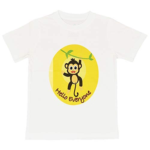 Image of KEEZOO - Kids Cute Monkey Cartoon Printed T-Shirts for Kids (Boys /Girls)