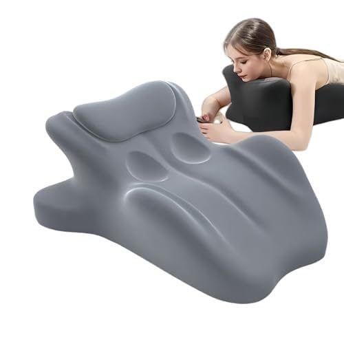 iuscacey Oreiller de Couple 27° pour Plus d'intimité - Soutien en Mousse à mémoire de Forme | Posture Ergonomique, Oreiller Multifonctionnel pour Les...