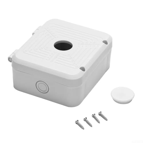 Caja de conexiones impermeable al aire libre para cableado de cámara CCTV y fuente de alimentación, para gestión de cables y resistencia a la intemperie, carcasa protectora para sistemas de vigilancia