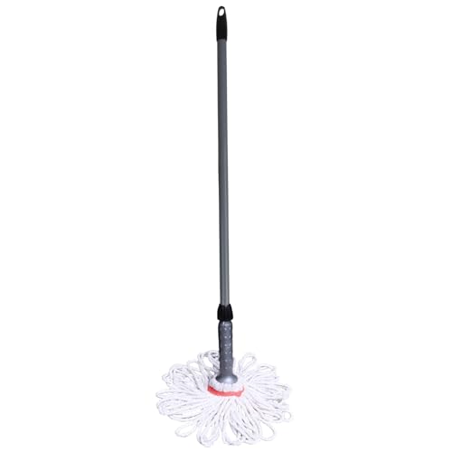 Image of Pivalo Easy Twist Mop Long Extended Handle Wet Mop Poly Cotton Head Home Office Use for Hardwood Tile Cement Floor- (Random Color, Pack of 1)