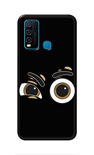 Image of PRINTFIDAA Funky Expression of Cartoon Eyes Printed Designer Hard Back Case Cover for Vivo Y30 / Vivo Y50 -(VD) MVN1004