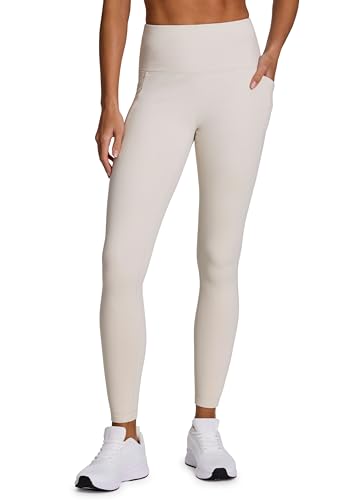 Avalanche Women's Fleece Leggings with Waistband Pocket, Full Length Fleece Lined Hiking Legging Yoga Pants with Pockets