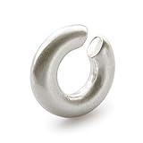 [ジュエルボックス] JewelVOX イヤーカフ イヤリング 片耳用 ニッケルフリー 5タイプ セミマット 金属アレルギー対応 大人 (【B】シルバー)