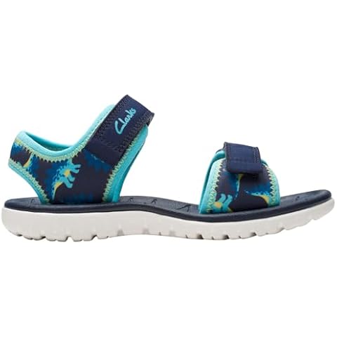 Clarks Boys Surfing Tide K Sandals, Navy Cover
