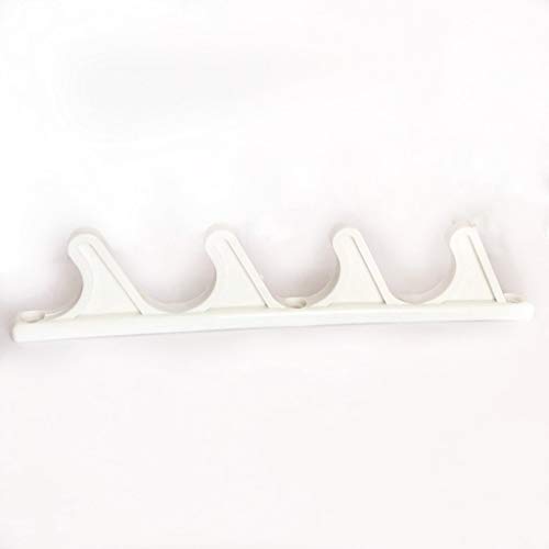 4 Pcs 4 Position Nylon Adjustment Brackets For Patio Outdoor Lawn Yard Furniture Or Chaise Lounges, Replacement, Back Support, Back-Height Multi Position Adjuster 9 1/2" L X 1/2" W (White) #TOP8