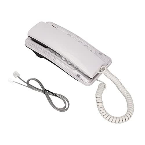 Teléfono con cable ciciglow KXT‐438 blanco para pared miniatura 6