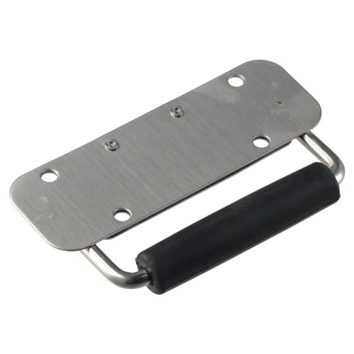 Image of 2pcs Spring Loaded Case Handle, 304 Stainless Steel Surface Mount Chest Handle with Rubber Grip,120mm